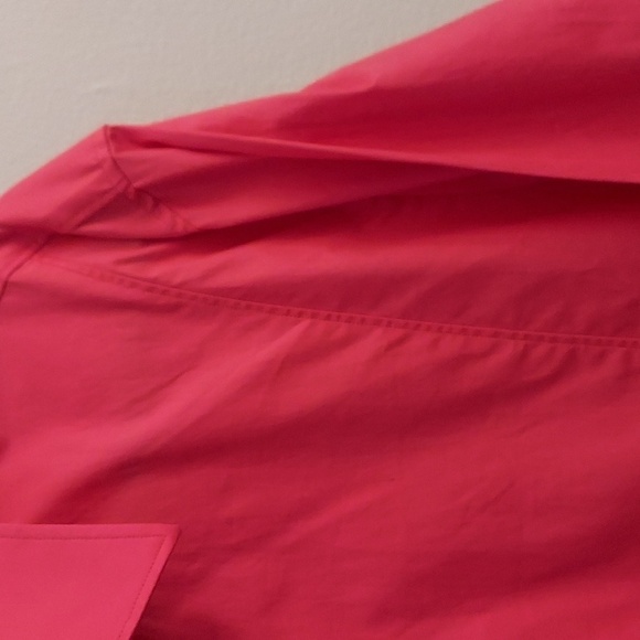 HUGO by Hugo Boss Slim Line Button Down Long Sleeve Coral Dress Shirt - Picture 7 of 12